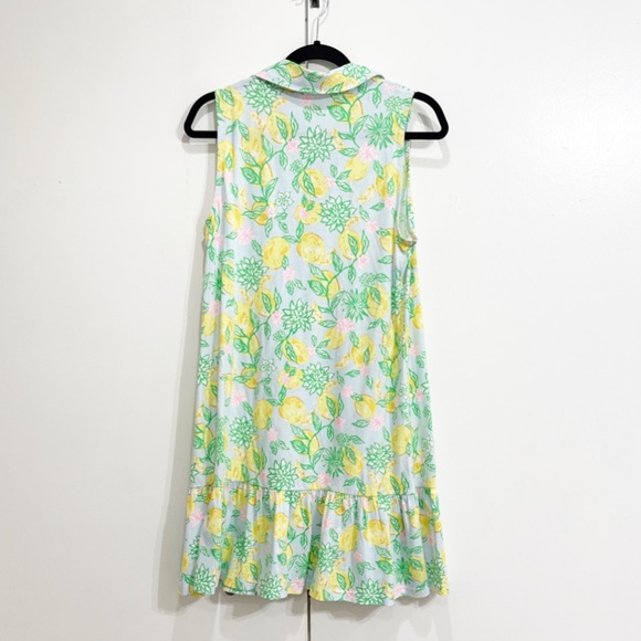 Lilly Pulitzer Riegan Sleeveless Lemons Polo Dress Size Medium - Picture 5 of 5